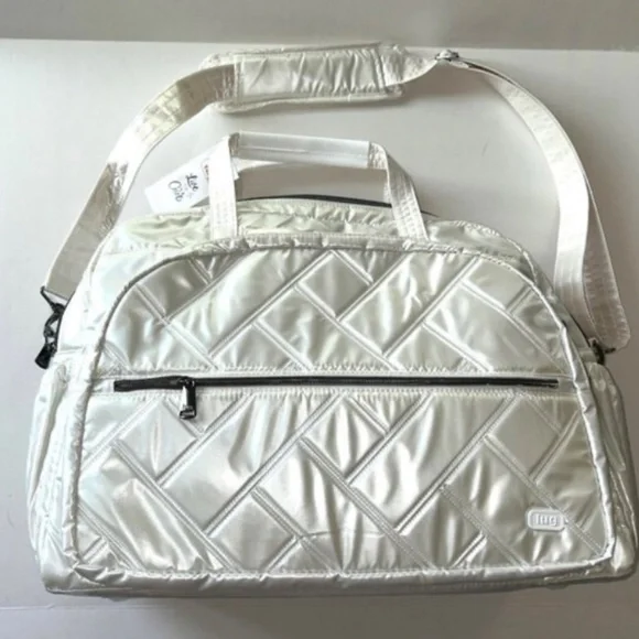 Lug Steamboat SE Duffel Bag Metallic Diamond Flamingo Foliage - Picture 2 of 7